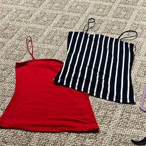 pair of tank tops